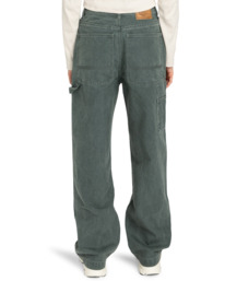 6 Carpenter Canvas W - Pantalon baggy pour Femme Noir ELJNP00127 Element