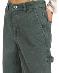 2 Carpenter Canvas W - Pantalon baggy pour Femme Noir ELJNP00127 Element