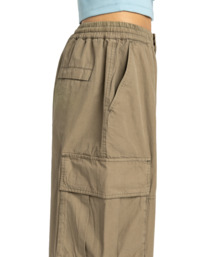 1 Wide Cargo W - Pantaloni Cargo da Donna Brown ELJNP00131 Element