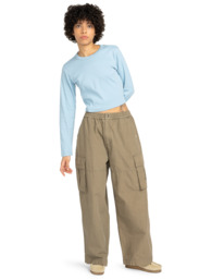 4 Wide Cargo W - Pantaloni Cargo da Donna Brown ELJNP00131 Element