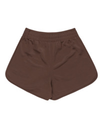 1 Sunday 13.5" - Elastic Waist Shorts for Women Brown ELJNS00114 Element