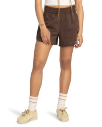 2 Sunday 13.5" - Short met Elastische Taille voor Dames Brown ELJNS00114 Element