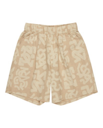 6 Daily Bermuda 19" - Shorts mit elastischem Bund für Frauen Beige ELJNS00119 Element