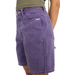 4 365 Canvas 19" - Fixed Waist Shorts for Women Purple ELJNS00120 Element