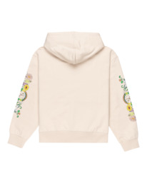 8 Party Flower - Sweat à capuche pour Femme Beige ELJSF00128 Element