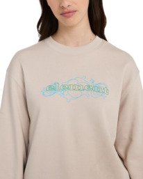 2 Inner Sounds - Sweatshirt para Mulher Beige ELJSF00134 Element