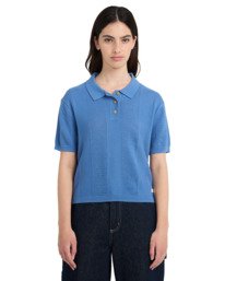 0 Textured - Polo Shirt for Women Blue ELJSW00116 Element