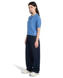 3 Textured - Polo Shirt for Women Blue ELJSW00116 Element