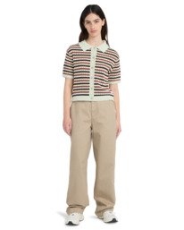 4 Crochet Stripes - Polo da Donna Black ELJSW00117 Element