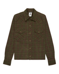5 Westward Corduroy W - Camicia a Maniche Lunghe da Donna Red ELJWT00116 Element