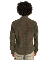 4 Westward Corduroy W - Camicia a Maniche Lunghe da Donna Red ELJWT00116 Element