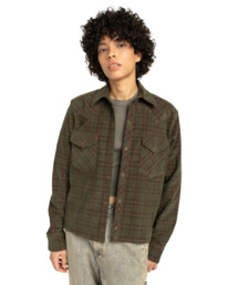 0 Westward Corduroy W - Camicia a Maniche Lunghe da Donna Red ELJWT00116 Element