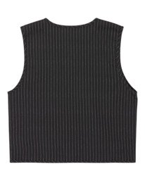 6 Tie Front W - Gestreiftes Top f&uuml;r Frauen Schwarz ELJWT00118 Element