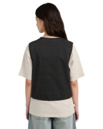 4 Tie Front W - Gestreiftes Top f&uuml;r Frauen Schwarz ELJWT00118 Element