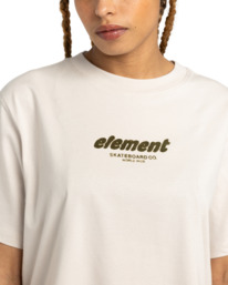 2 Velvet - Camiseta de manga corta para Mujer Beige ELJZT00137 Element