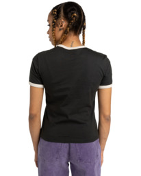 4 Yarnhill Ringer - Short Sleeves T-Shirt for Women Black ELJZT00138 Element