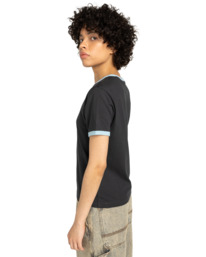 1 Second Nature Ringer W - T-Shirt für Frauen Schwarz ELJZT00140 Element