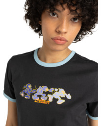 2 Second Nature Ringer W - T-Shirt für Frauen Schwarz ELJZT00140 Element