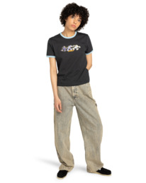 3 Second Nature Ringer W - T-Shirt für Frauen Schwarz ELJZT00140 Element