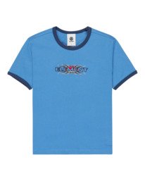 5 Yarnhill Ringer - T-Shirt &agrave; manches courtes pour Femme Bleu ELJZT00147 Element