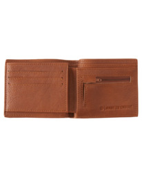 2 Daily - Portemonnee met 3 Flappen Brown ELYAA00136 Element