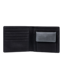 1 Strapper - Zweifach faltbares Portemonnaie aus Leder Schwarz ELYAA00140 Element