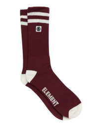 0 Clearsight - Skate Socks for Men Red ELYAA00183 Element