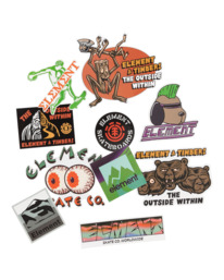 1 Seasonal - Stickers Pack for Men Orange ELYAA00188 Element