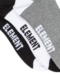 1 2Tone Icon 3Pk - Calzini da skate Black ELYAA00200 Element
