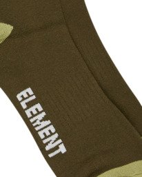 1 2Tone Icon 3Pk - Skate Socks Black ELYAA00200 Element