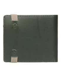 2 Icon Strap - Heavy Duty Large Bi-Fold Wallet for Men Green ELYAA00207 Element