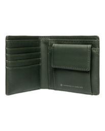 1 Icon Strap - Heavy Duty Large Bi-Fold Wallet for Men Green ELYAA00207 Element