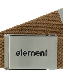 2 Lowcase Webbing - Ceinture tiss&eacute;e Marron ELYAA00212 Element
