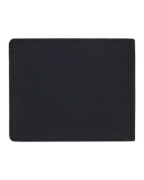 2 Double Icon - Stabile große dreifach faltbare Geldbörse für Männer Blau ELYAA00219 Element