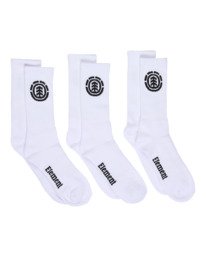 0 Icon - Athletic Socks 3 Pack White ELYAA00230 Element