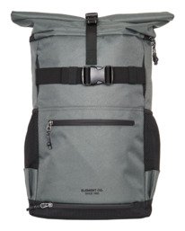 0 Ground Skate - Large Progressive Skate Roll-Top Backpack for Men Black ELYBP00149 Element