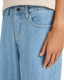 2 Big 5 Denim - Calças de ganga para Homem Azul ELYDP00129 Element