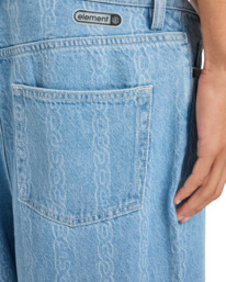3 Big 5 Denim - Calças de ganga para Homem Azul ELYDP00129 Element