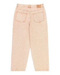 1 Big 5 - Wijde jeans voor Heren Beige ELYDP00137 Element