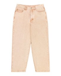 0 Big 5 - Wijde jeans voor Heren Beige ELYDP00137 Element