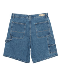 1 Carpenter 20" - Zimmermanns-Jeansshorts für Männer Blau ELYDS00102 Element