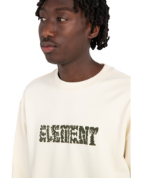 4 Cornell Cipher - Felpa pullover da Uomo White ELYFT00161 Element