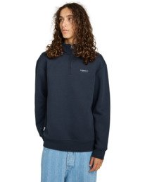 2 Element Co - Felpa con cerniera a un quarto da Uomo Blue ELYFT00178 Element