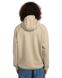 7 Sahtu Rain - Kapuzenpulli mit Reißverschluss für Männer Beige ELYFT00194 Element