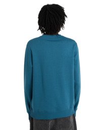 6 Icon Embroidery Cr - Sweatshirt for Men Blue ELYFT00197 Element