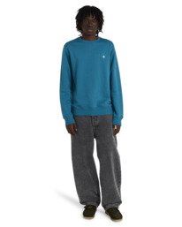 5 Icon Embroidery Cr - Sweatshirt for Men Blue ELYFT00197 Element