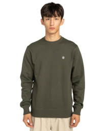 2 Icon Embroidery Cr - Sweater voor Heren Brown ELYFT00197 Element