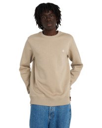 2 Icon Embroidery Cr - Sweatshirt for Men Beige ELYFT00197 Element