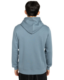 6 Icon Embroidery - Hoodie for Men Blue ELYFT00198 Element