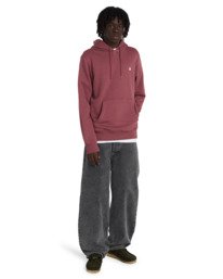 5 Icon Embroidery Po - Sweat à capuche pour Homme Violet ELYFT00198 Element